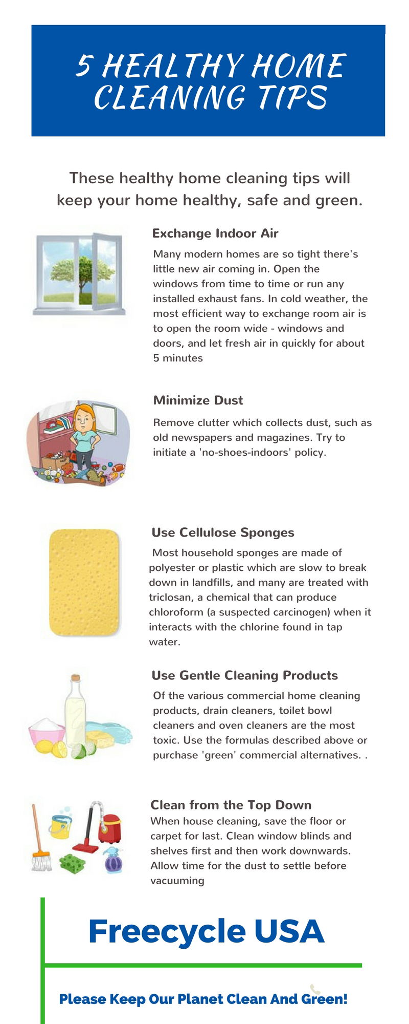 5 Healthy Home Cleaning Tips